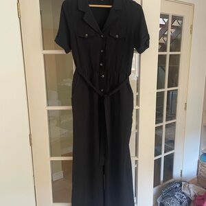 🩷 Monteau Spring and summer  Black Jumpsuit